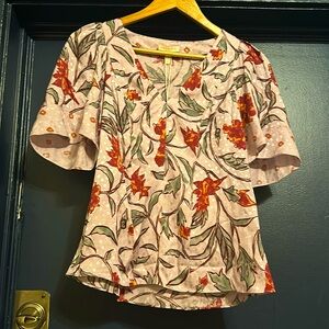 NWT Rebecca Taylor zadie lilac floral top 2